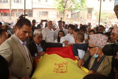  राप्रपा नेता बोहराको पशुपति आर्यघाटमा अन्त्येष्टि 